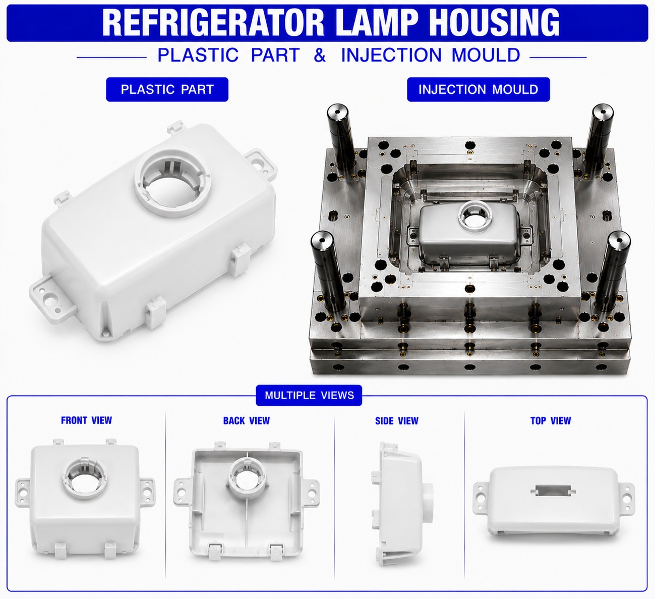 Refrigerator Plastic Lamp Housing